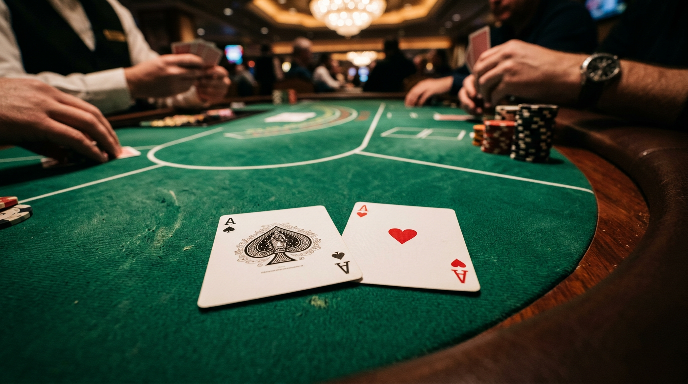 Pocket aces — the best starting hand in Texas Hold'em