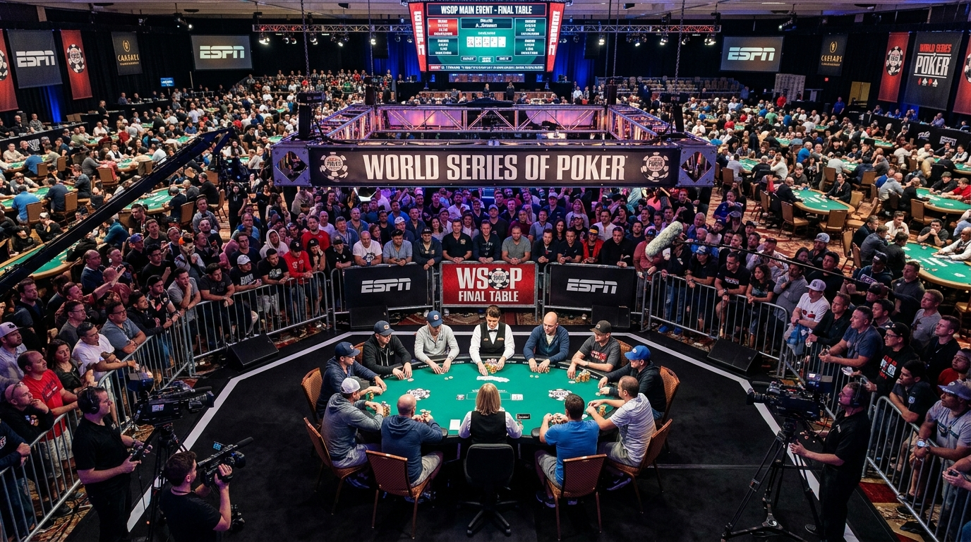 WSOP Main Event final table — the world's biggest poker tournament