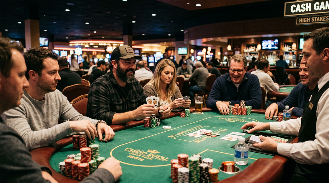 Cash game vs tournament poker table — key differences explained