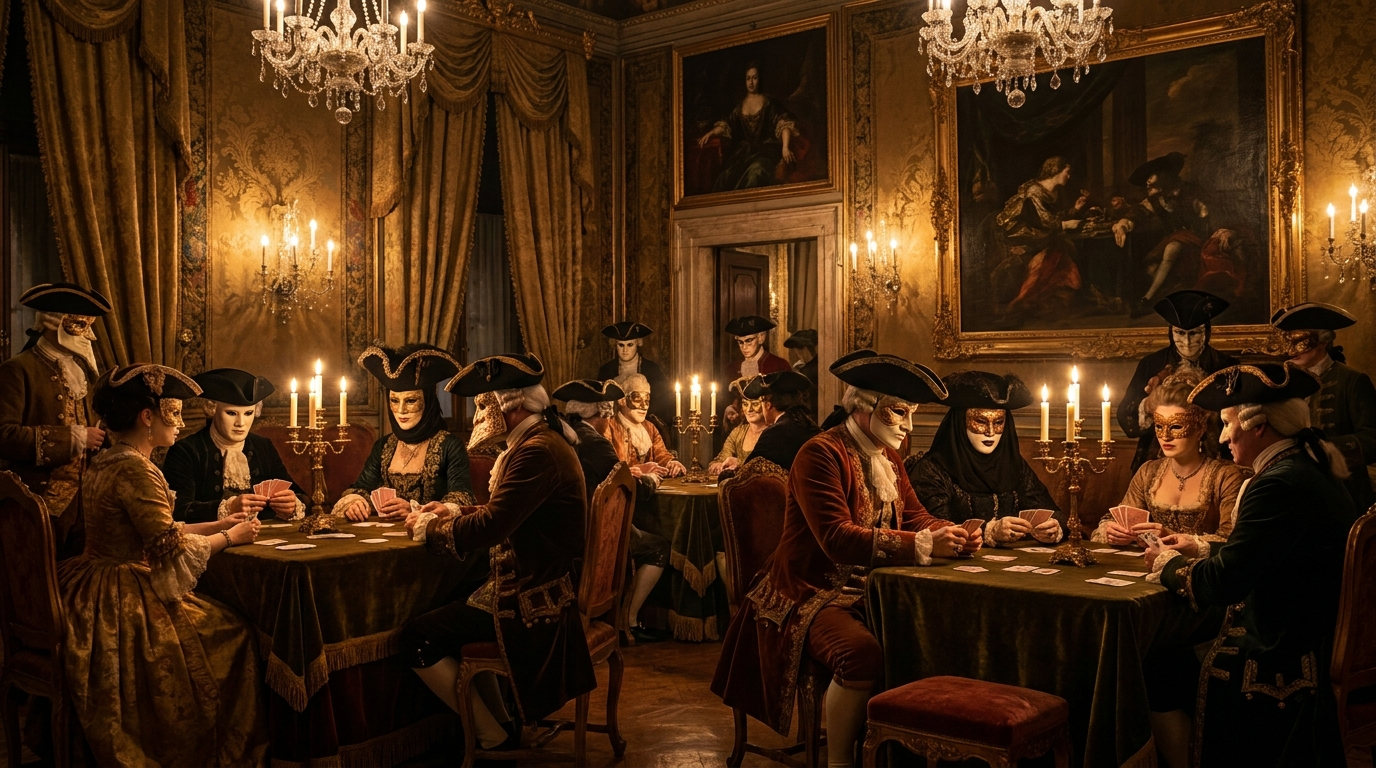 The Ridotto, Venice — the world's first public casino, 1638