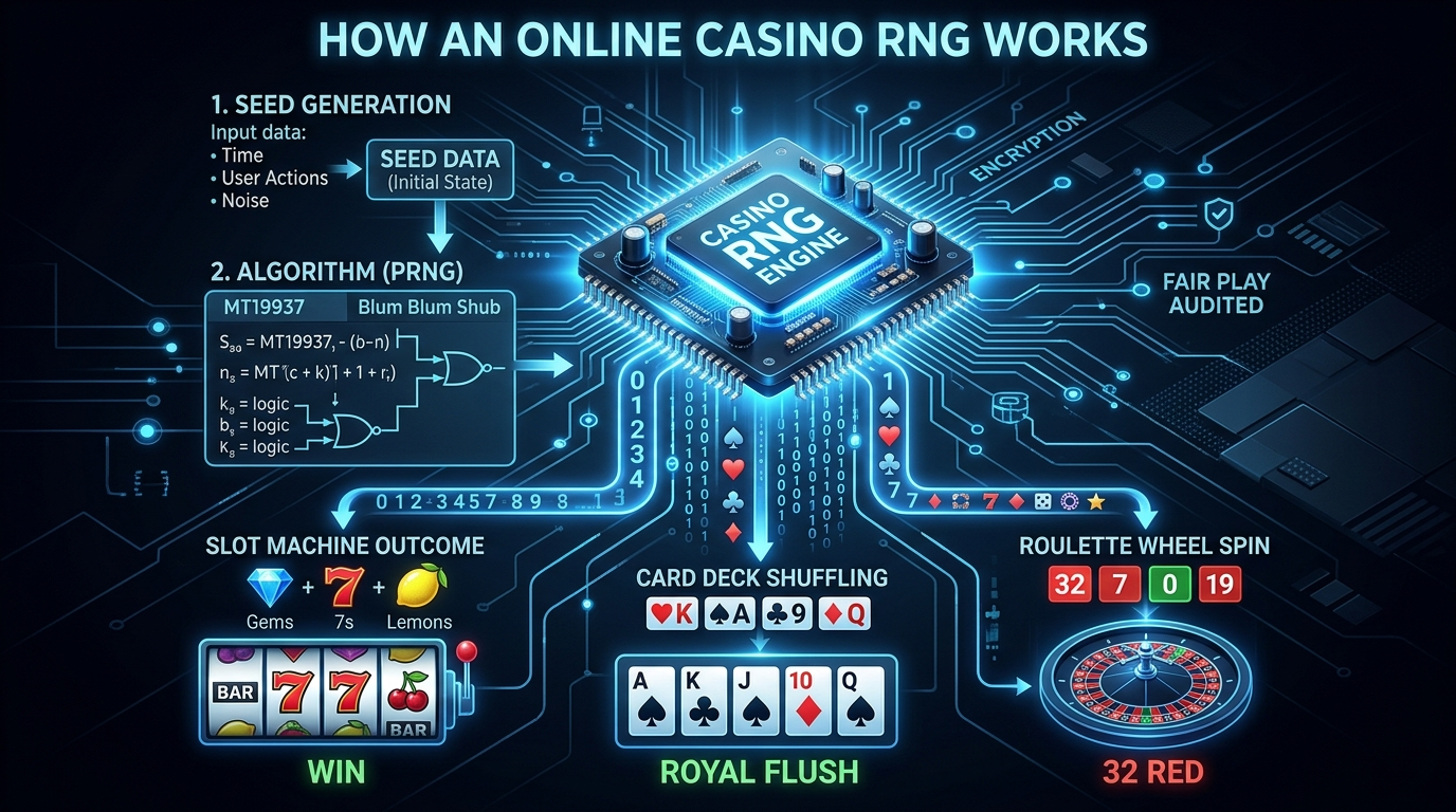RNG technology powering online casino fair play