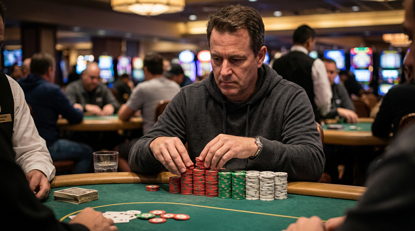Poker chip stack — managing your bankroll for long-term success