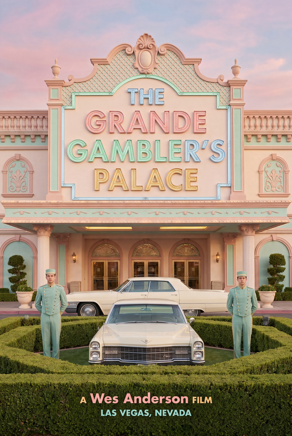 Pastel Symmetry Posters — Cinematic Las Vegas Art Prints