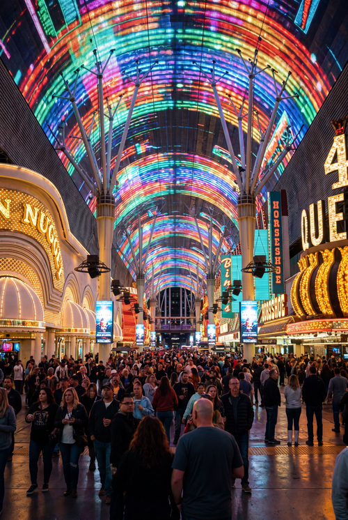 Fremont Street Las Vegas Lifestyle Poster — Digital Download