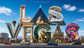 Las Vegas Casino 3D Typography Poster – Digital Download