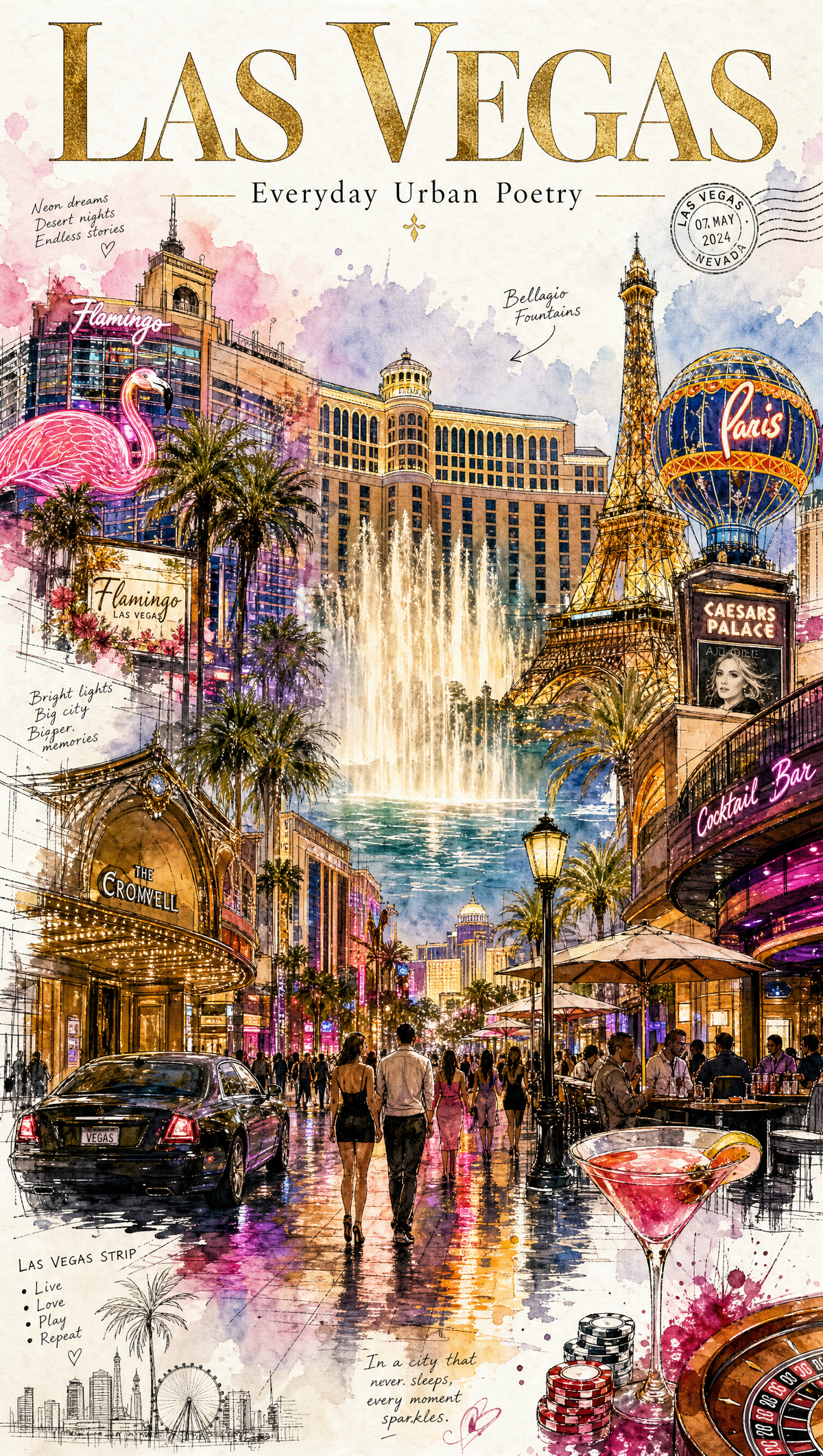 Las Vegas Casino Japanese Artbook Print – Digital Download
