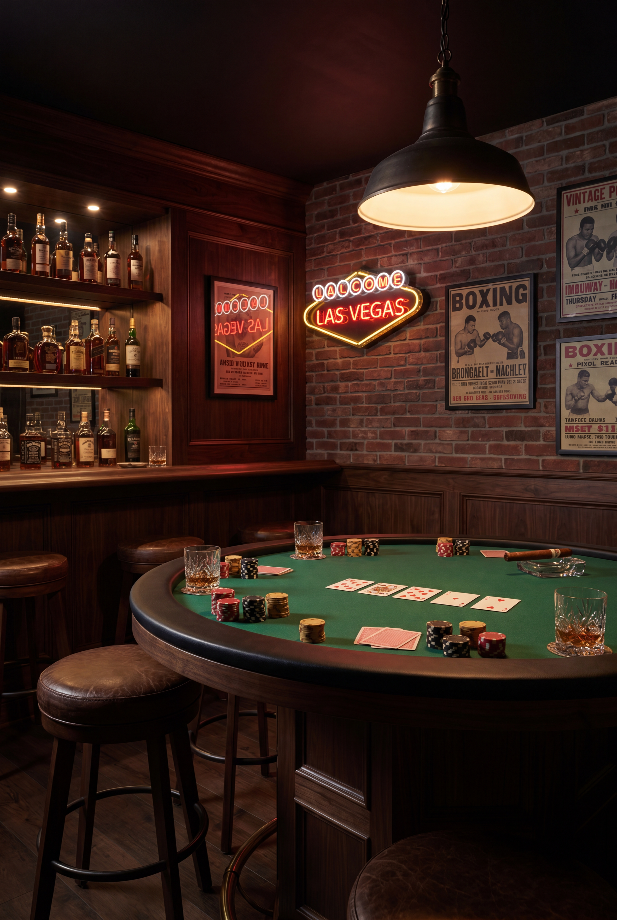 Las Vegas Man Cave Bar Poster — Digital Download