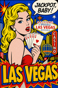 Las Vegas Pinup Pop Art Poster