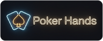 Poker Hands neon sign logo